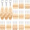 36 Pcs Beach Summer Party Favors Keychain Gifts Bulk Wooden Surfboard Sea Turtle Coconut Tree Christian Religious Key Ring for Hawaiian Luau Florida Bahamas Souvenirs Supplies(Ocean Style)